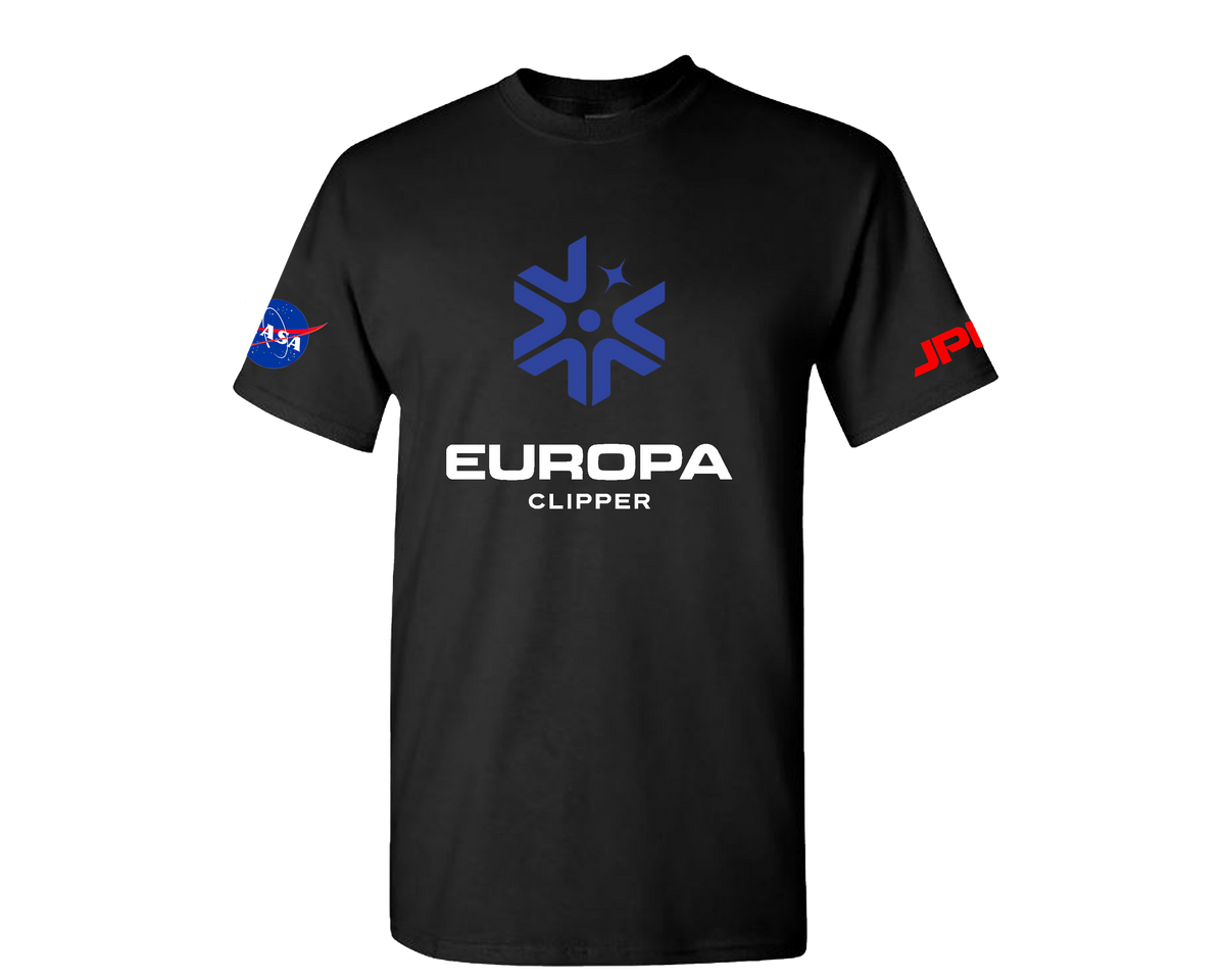 JPL & NASA Europa Clipper Mission Youth Black Tee | The JPL Store