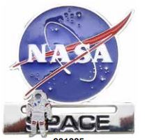 NASA Meatball Logo & Astronaut Slider Magnet